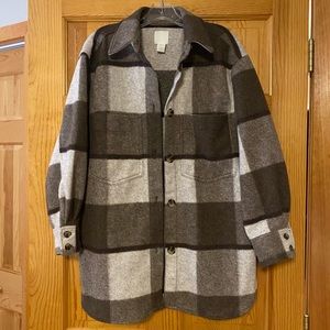 H&M Oversized Plaid Shacket